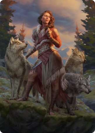 Arlinn, the Pack's Hope 1 Art Card [Innistrad: Midnight Hunt Art Series] | Golgari Games