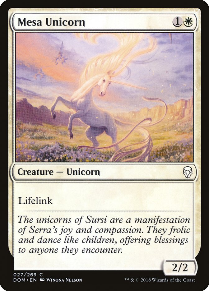 Mesa Unicorn [Dominaria] | Golgari Games