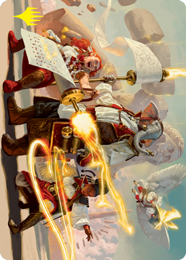 Lorehold Command Art Card (Gold-Stamped Signature) [Strixhaven: School of Mages Art Series] | Local Legends