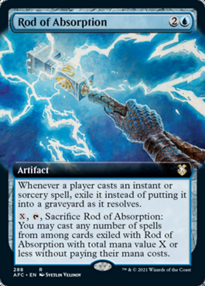 Rod of Absorption (Extended Art) [Dungeons & Dragons: Adventures in the Forgotten Realms Commander] | Local Legends