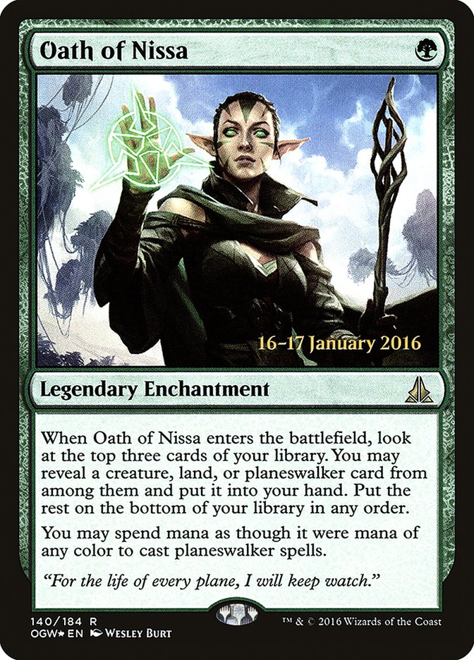 Oath of Nissa [Oath of the Gatewatch Prerelease Promos] | Local Legends