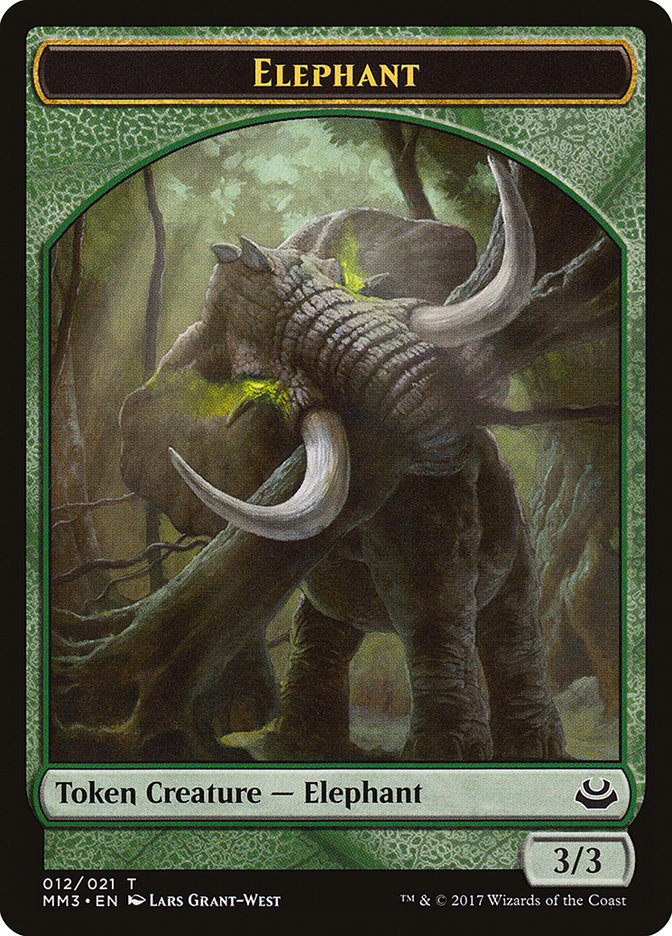 Elephant Token [Modern Masters 2017 Tokens] | Golgari Games