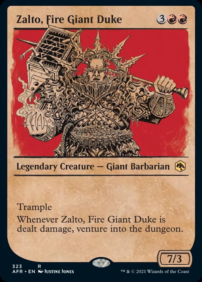 Zalto, Fire Giant Duke (Showcase) [Dungeons & Dragons: Adventures in the Forgotten Realms] | Golgari Games