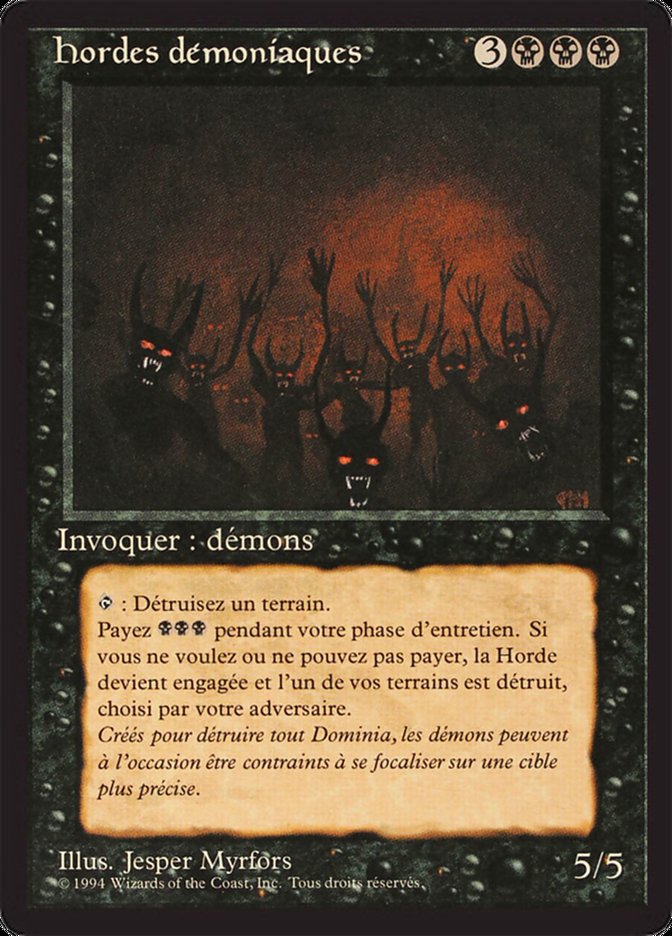 Demonic Hordes [Foreign Black Border] | Golgari Games