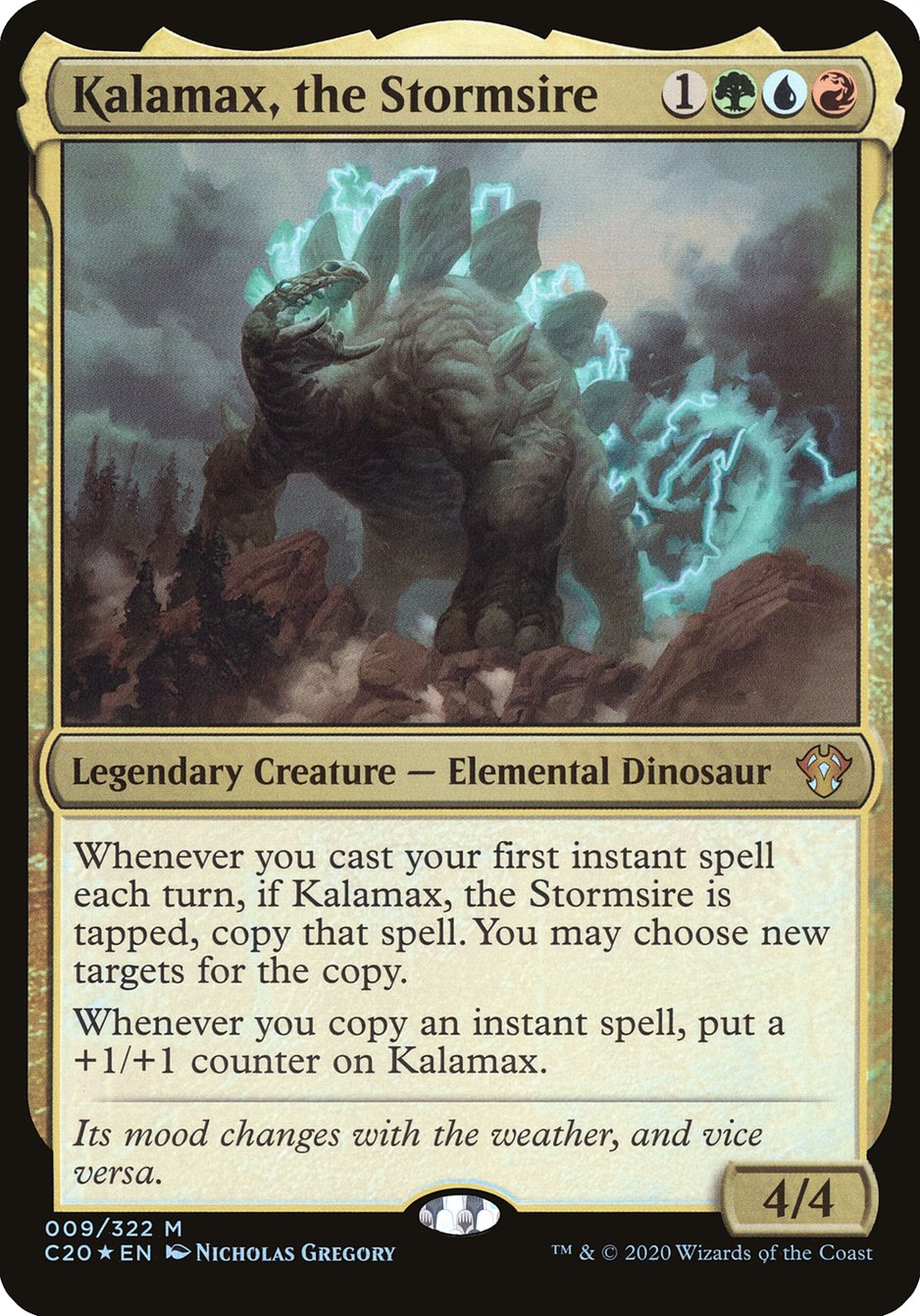 Kalamax, the Stormsire (Oversized) [Commander 2020 Oversized] | Golgari Games