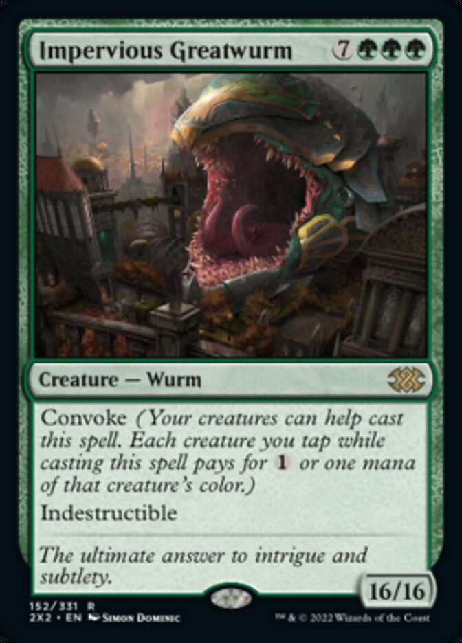 Impervious Greatwurm [Double Masters 2022] | Golgari Games