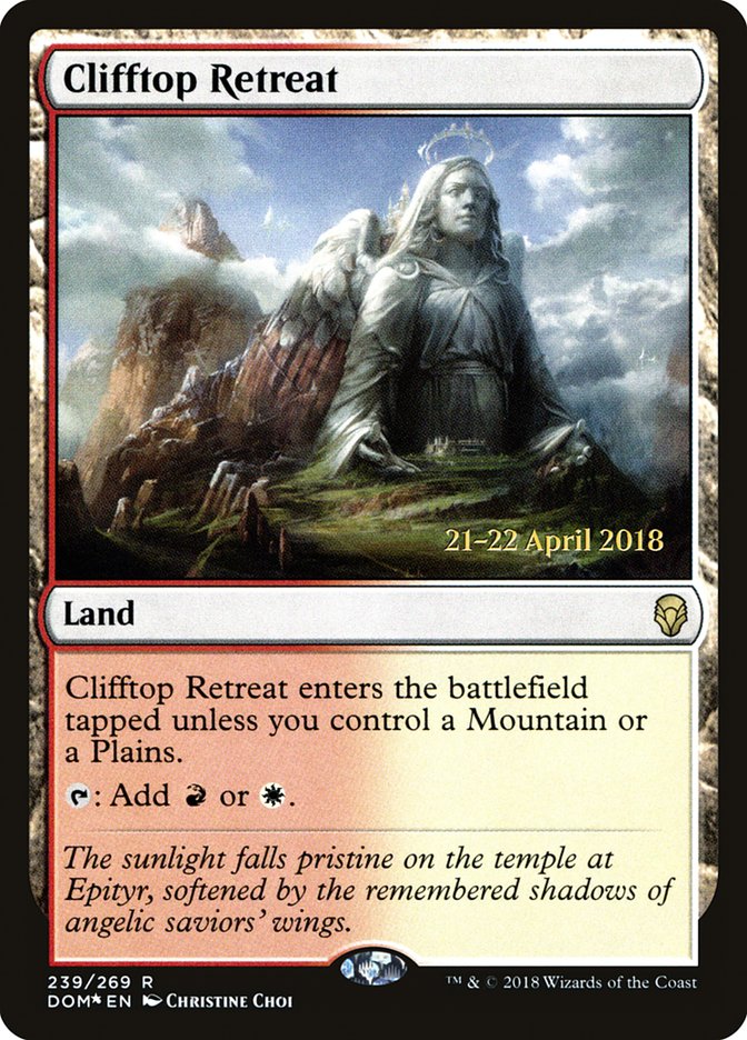 Clifftop Retreat [Dominaria Prerelease Promos] | Golgari Games