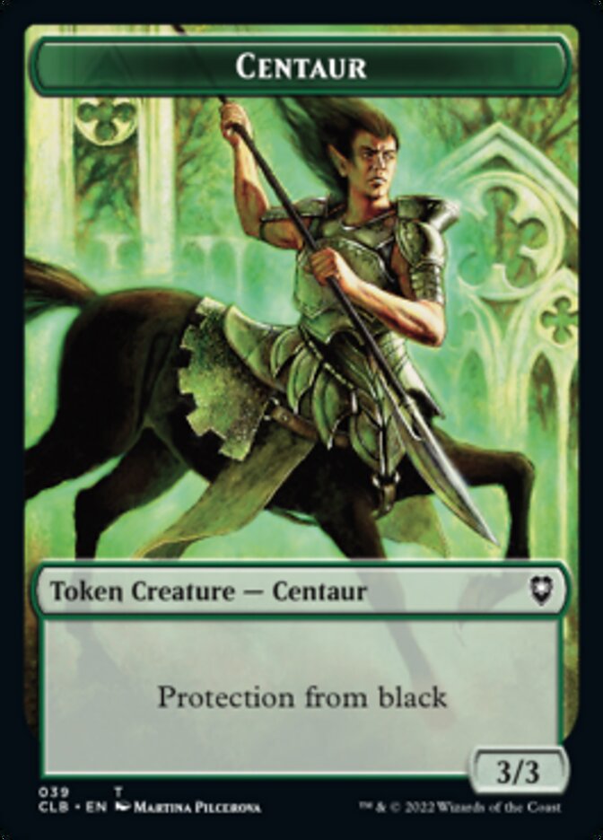 Horror // Centaur Double-sided Token [Commander Legends: Battle for Baldur's Gate Tokens] | Local Legends