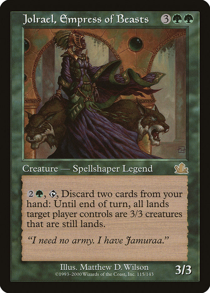 Jolrael, Empress of Beasts [Prophecy] | Golgari Games