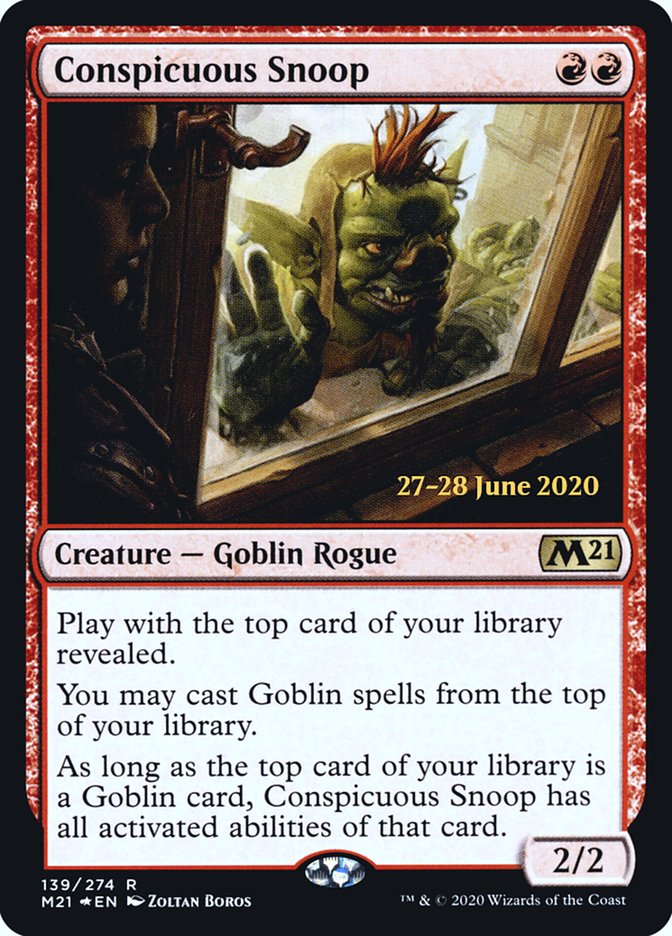 Conspicuous Snoop [Core Set 2021 Prerelease Promos] | Golgari Games