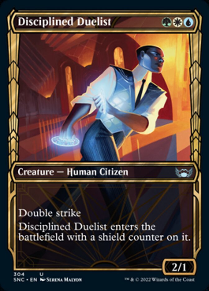 Disciplined Duelist (Showcase Golden Age) [Streets of New Capenna] | Golgari Games