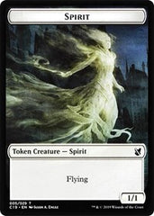 Spirit // Human Double-sided Token [Commander 2019 Tokens] | Golgari Games