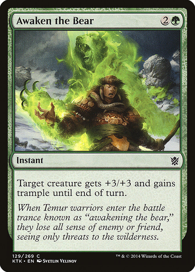 Awaken the Bear [Khans of Tarkir] | Golgari Games