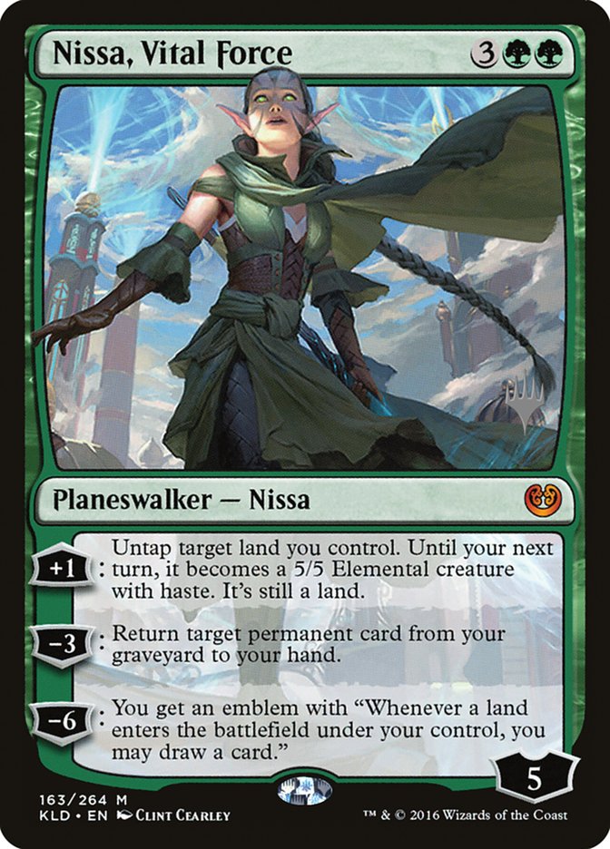 Nissa, Vital Force [Kaladesh Promos] | Golgari Games