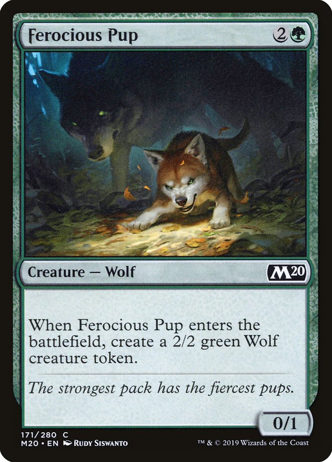 Ferocious Pup [Core Set 2020] | Golgari Games