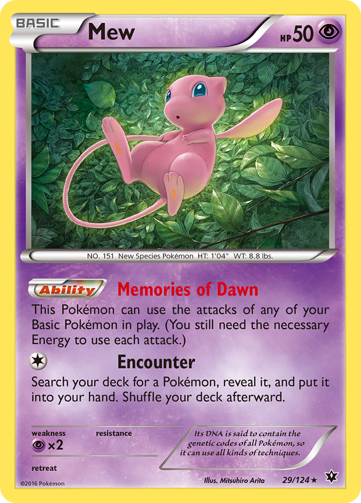 Mew (29/124) [XY: Fates Collide] | Golgari Games