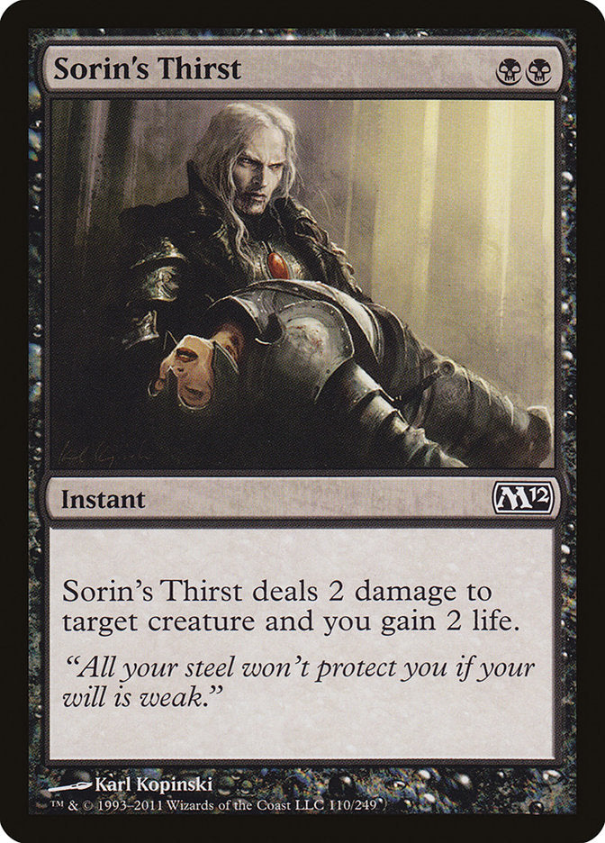 Sorin's Thirst [Magic 2012] | Local Legends