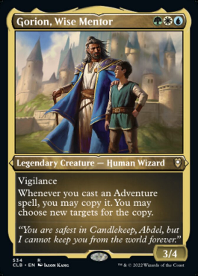 Gorion, Wise Mentor (Foil Etched) [Commander Legends: Battle for Baldur's Gate] | Local Legends