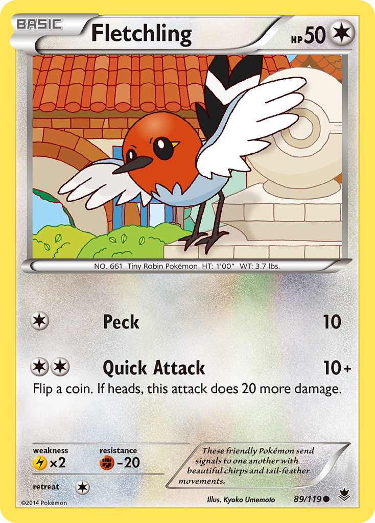 Fletchling (89/119) [XY: Phantom Forces] | Golgari Games