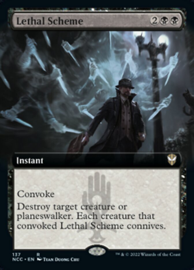 Lethal Scheme (Extended Art) [Streets of New Capenna Commander] | Local Legends
