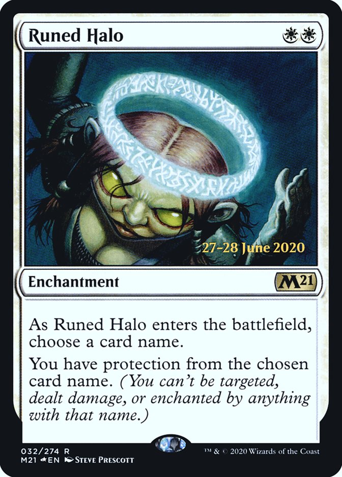 Runed Halo [Core Set 2021 Prerelease Promos] | Golgari Games