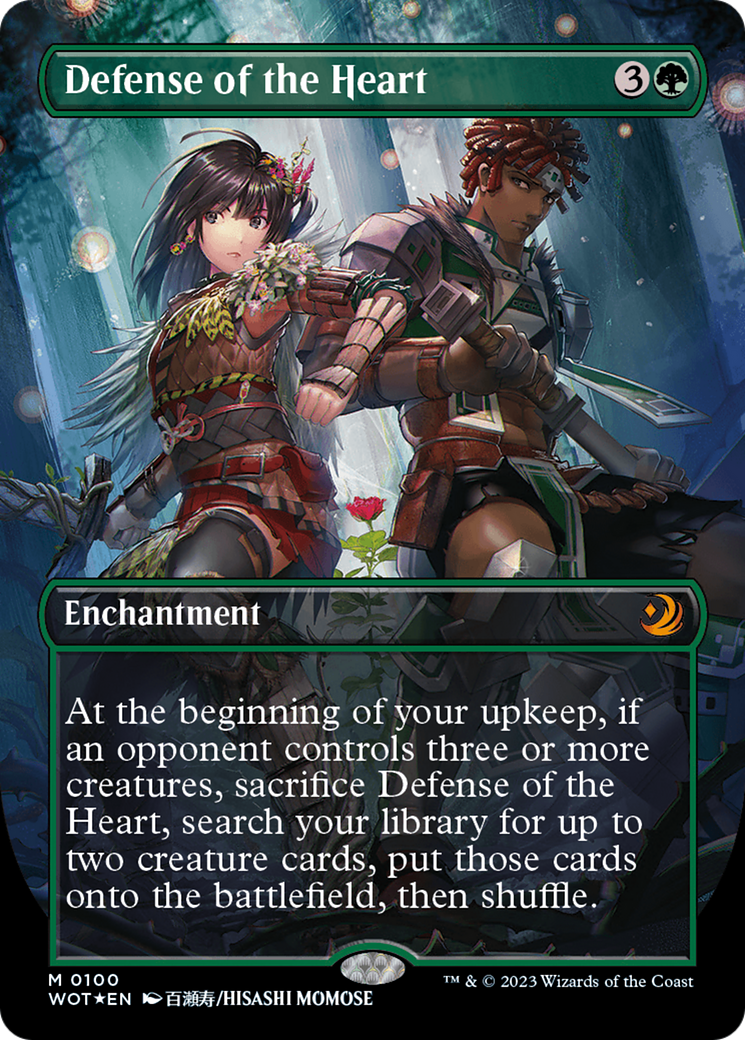 Defense of the Heart (Anime Borderless) (Confetti Foil) [Wilds of Eldraine: Enchanting Tales] | Local Legends