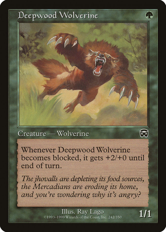 Deepwood Wolverine [Mercadian Masques] | Golgari Games