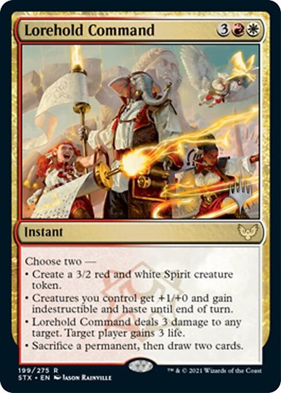 Lorehold Command (Promo Pack) [Strixhaven: School of Mages Promos] | Local Legends