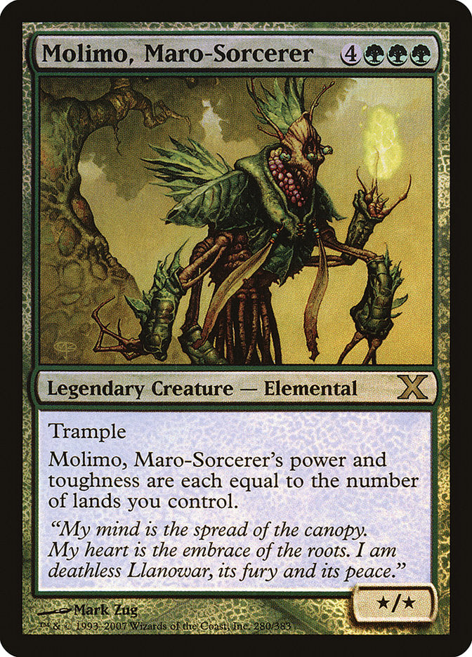 Molimo, Maro-Sorcerer (Premium Foil) [Tenth Edition] | Local Legends