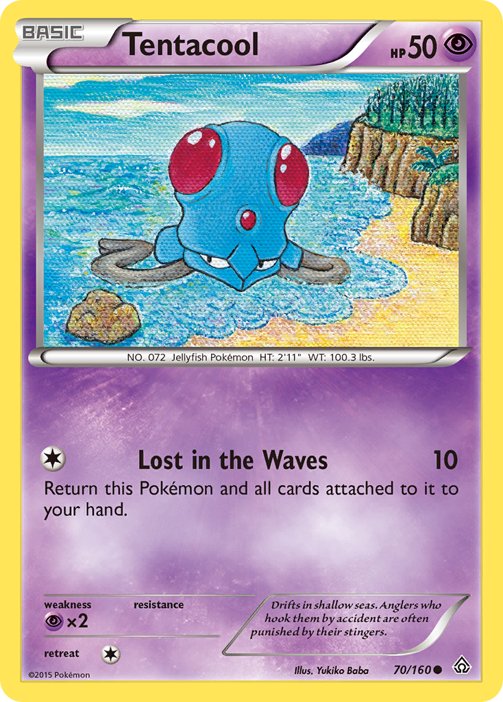 Tentacool (70/160) [XY: Primal Clash] | Golgari Games