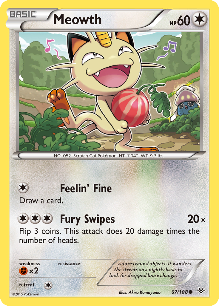 Meowth (67/108) [XY: Roaring Skies] | Golgari Games