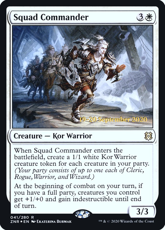 Squad Commander [Zendikar Rising Prerelease Promos] | Local Legends