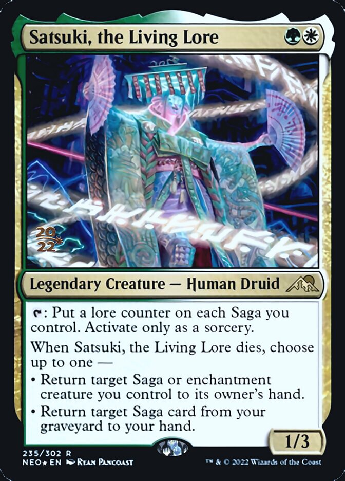Satsuki, the Living Lore [Kamigawa: Neon Dynasty Prerelease Promos] | Local Legends