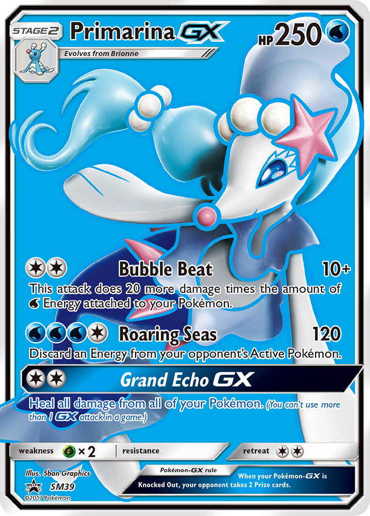 Primarina GX (SM39) [Sun & Moon: Black Star Promos] | Golgari Games