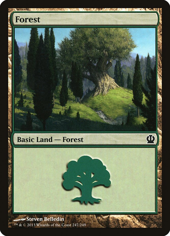 Forest (247) [Theros] | Local Legends