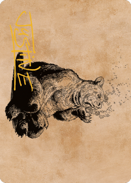 Wilson, Refined Grizzly Art Card (Gold-Stamped Signature) [Commander Legends: Battle for Baldur's Gate Art Series] | Local Legends