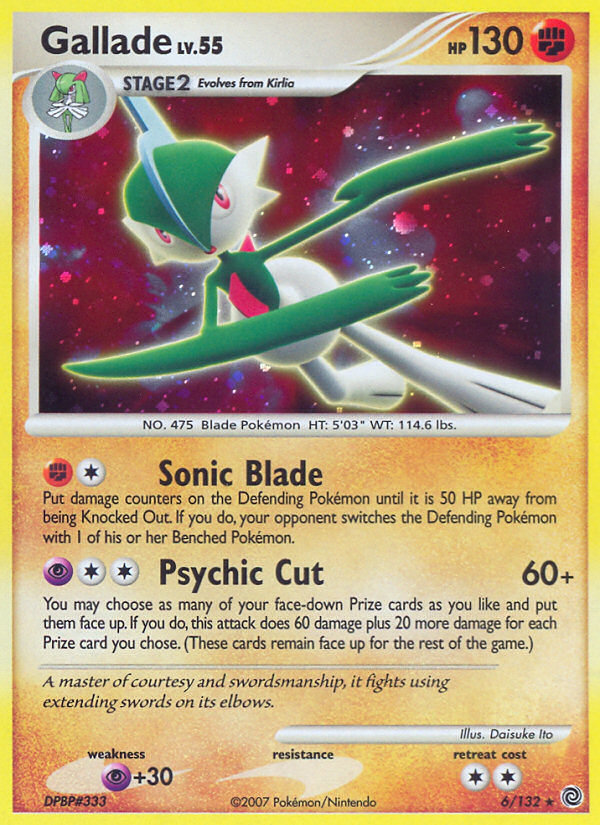 Gallade (6/132) [Diamond & Pearl: Secret Wonders] | Golgari Games