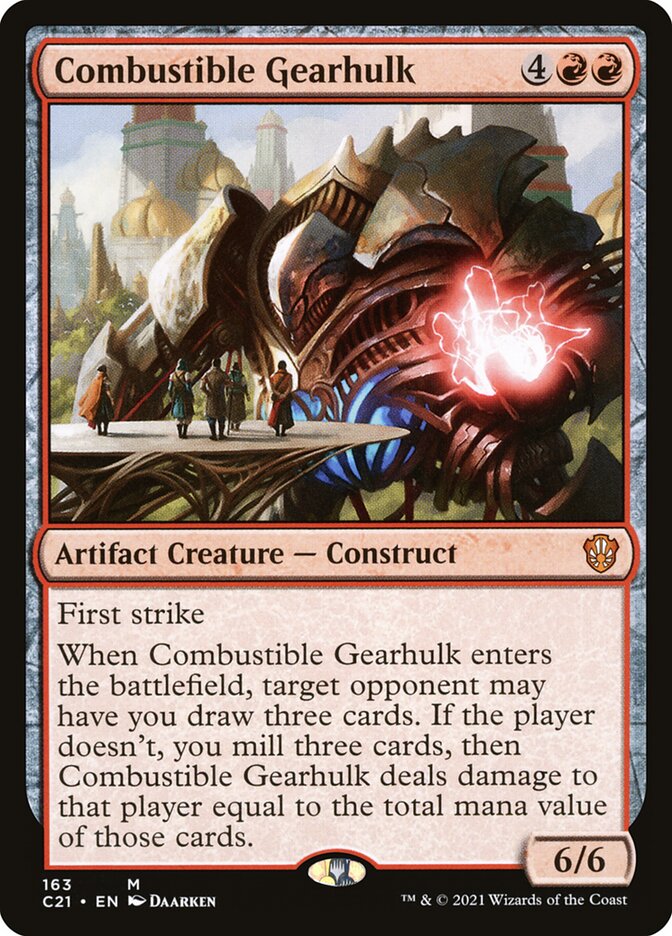 Combustible Gearhulk [Commander 2021] | Golgari Games