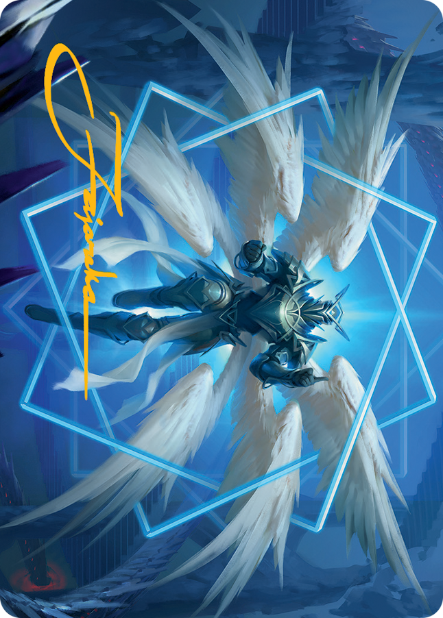 Vertex Paladin Art Card (Gold-Stamped Signature) [March of the Machine Art Series] | Local Legends