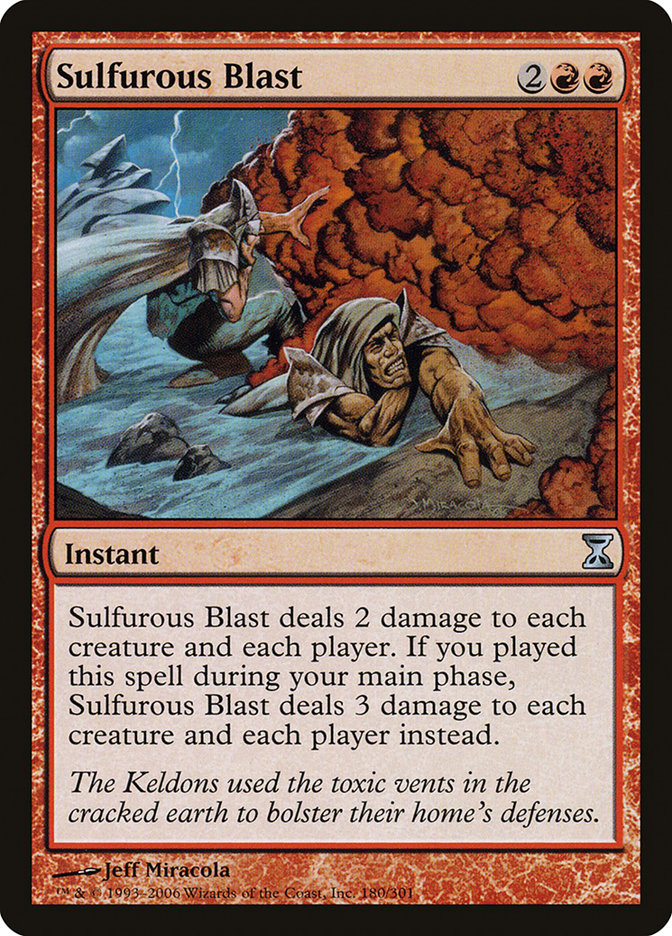 Sulfurous Blast [Time Spiral] | Golgari Games