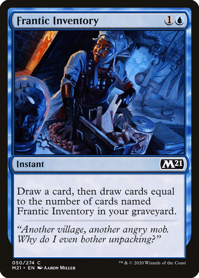 Frantic Inventory [Core Set 2021] | Local Legends