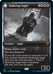 Enduring Angel // Angelic Enforcer [Innistrad: Double Feature] | Golgari Games