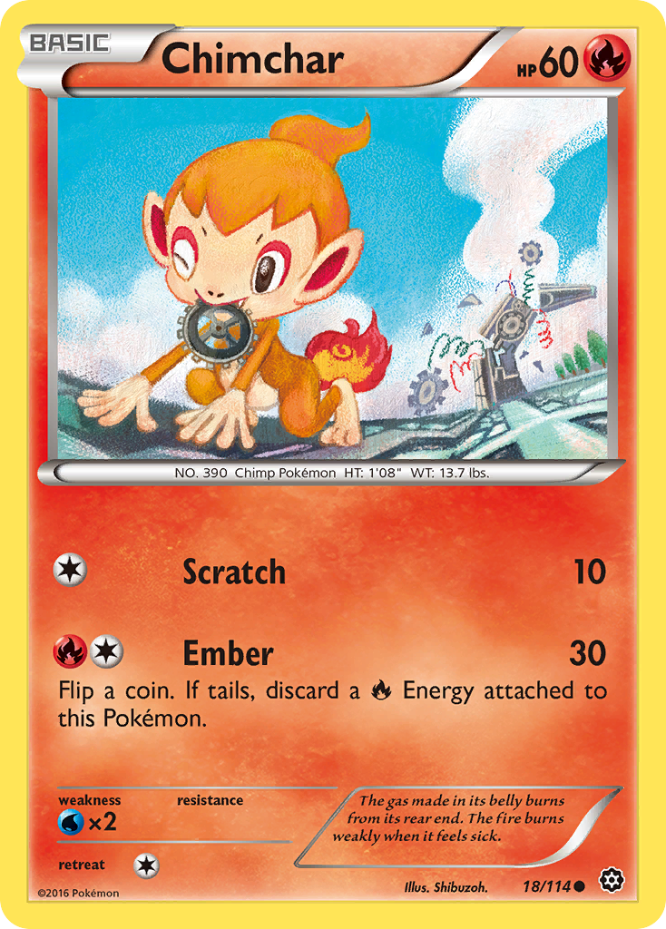 Chimchar (18/114) [XY: Steam Siege] | Golgari Games