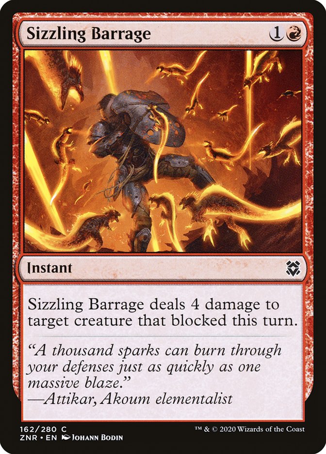 Sizzling Barrage [Zendikar Rising] | Local Legends