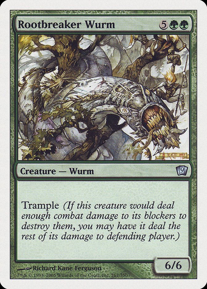 Rootbreaker Wurm [Ninth Edition] | Golgari Games