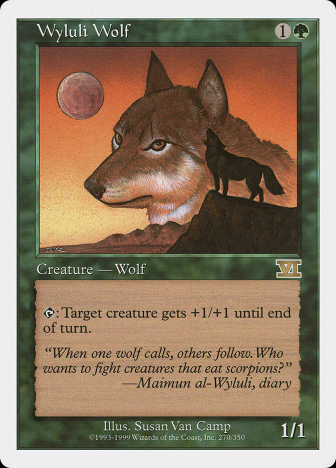 Wyluli Wolf [Classic Sixth Edition] | Golgari Games