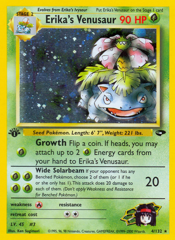 Erika's Venusaur (4/132) [Gym Challenge 1st Edition] | Golgari Games