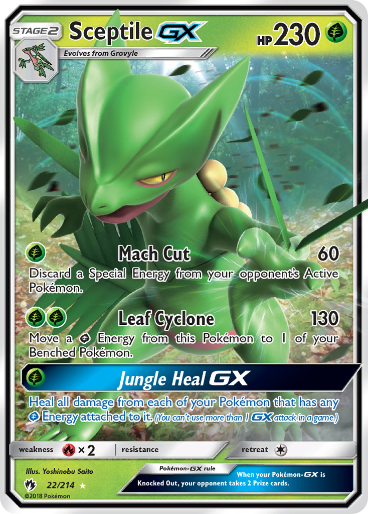 Sceptile GX (22/214) [Sun & Moon: Lost Thunder] | Local Legends