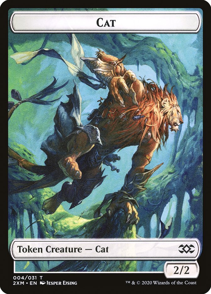 Cat Token [Double Masters Tokens] | Golgari Games