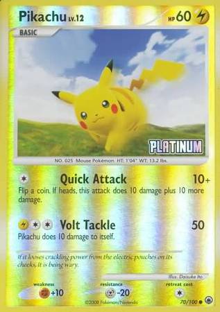 Pikachu (70/100) [Burger King Promos: 2009 Collection] | Golgari Games